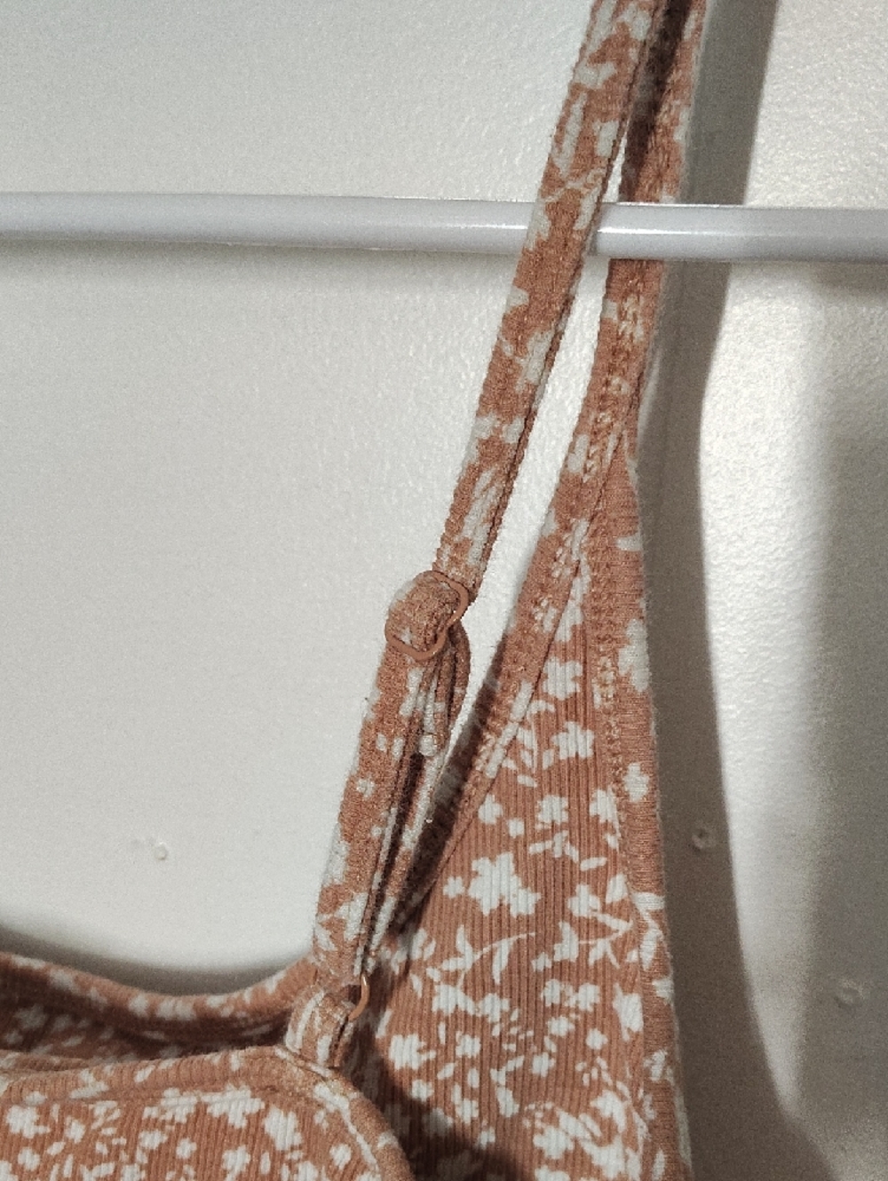 Old Navy Tan Floral Midi Slip Dress - Picture 3 of 4